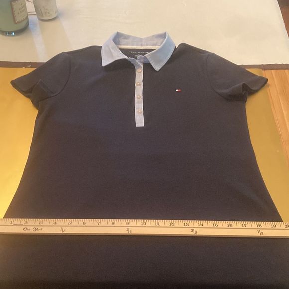 Tommy Hilfiger Dress Polo Style Navy Blue & White Preppy Casual Dress - Picture 10 of 13